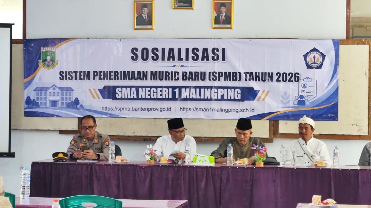 SMAN 1 Malingping Menyelenggarakan Sosialisasi SPMB Tahun 2026