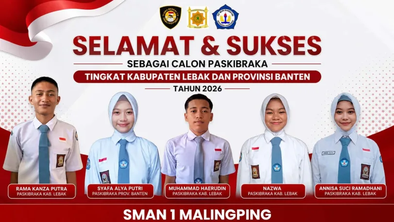 Lima Siswa SMAN 1 Malingping Terpilih Jadi Calon Paskibraka Tingkat Kabupaten dan Provinsi 2026