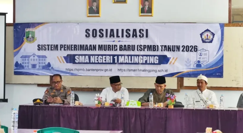 SMAN 1 Malingping Gelar Sosialisasi Regulasi SPMB 2026 Bersama Unsur SMP dan Aparatur Desa